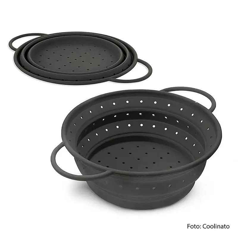 Top bewertet | Silikon Sieb, faltbar, grau, 24cm, Coolinato, 1 St