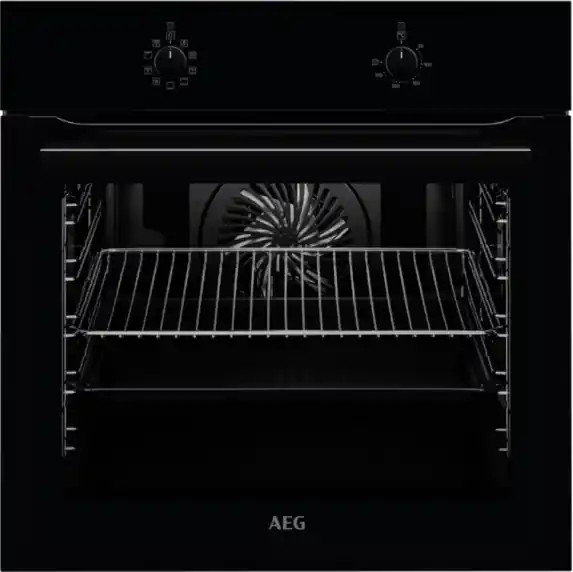 AEG BOBB Einbaubackofen 60x60 cm Schwarz, 944187606 | Trendprodukt