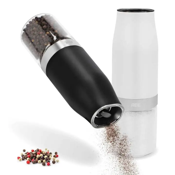 Premium-Qualität | ADE Salz- & Pfeffermühle KG2407Keramik, Schwarz, Weiss